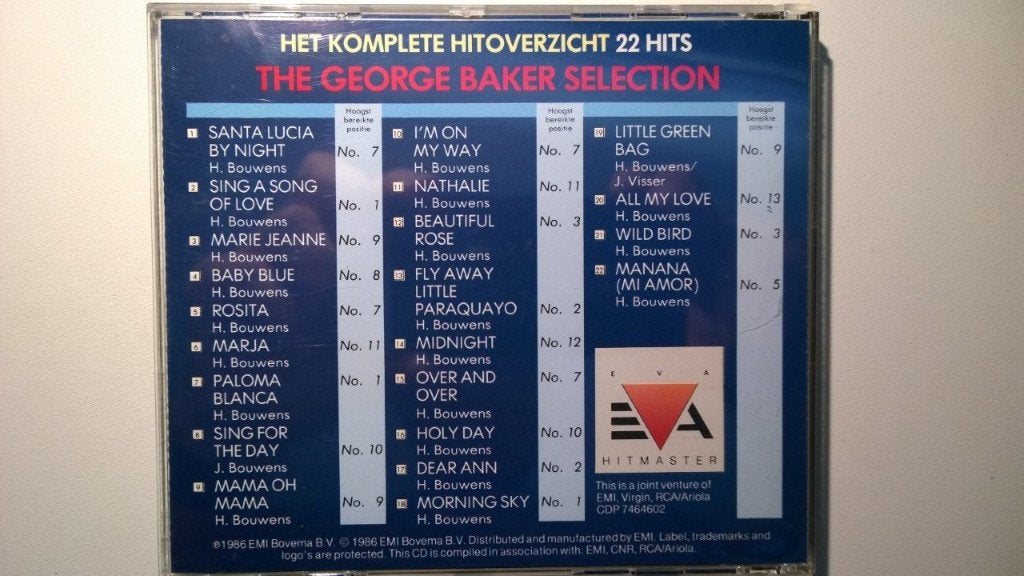 George Baker Selection - Het Komplete Hitoverzicht, Ophalen of Verzenden, Zo goed als nieuw, Pop, Album