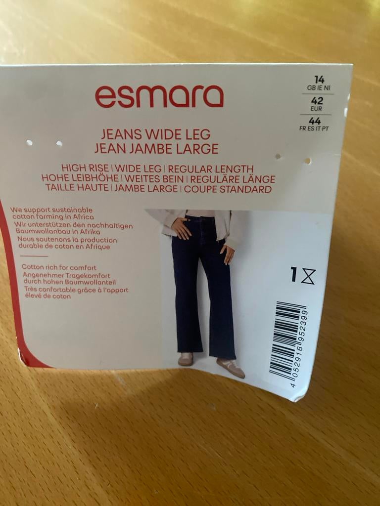 Esmara Jeans Wide Leg - Maat 42, Ophalen of Verzenden, Nieuw, Blauw, W33 - W36 (confectie 42/44)