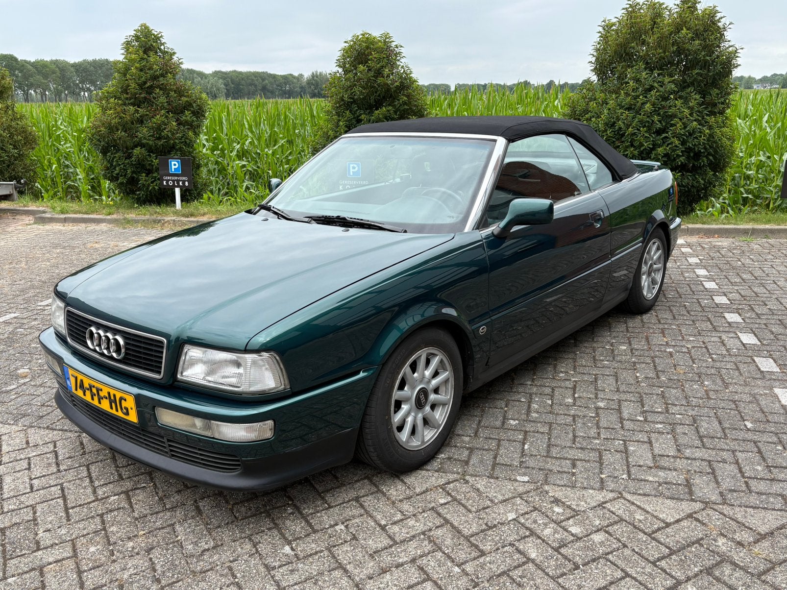 Audi Cabrio 2.8 128KW AUT E2 1993 Groen, Zwart, Cabriolet, Leder, Particulier