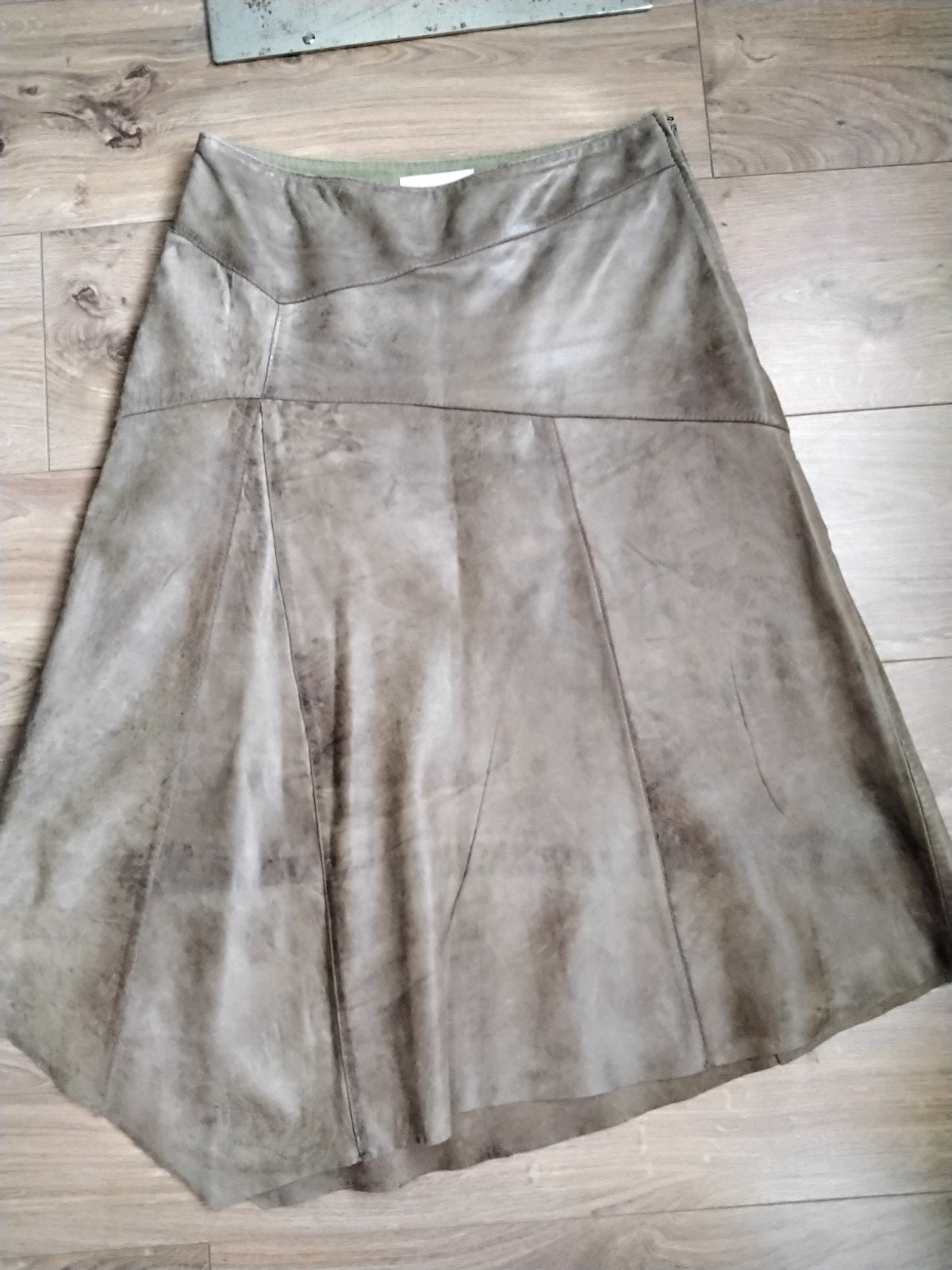 Rock'n Blue leren rok maat 36, Kleding | Dames, Bruin, Ophalen of Verzenden, Zo goed als nieuw, Knielengte