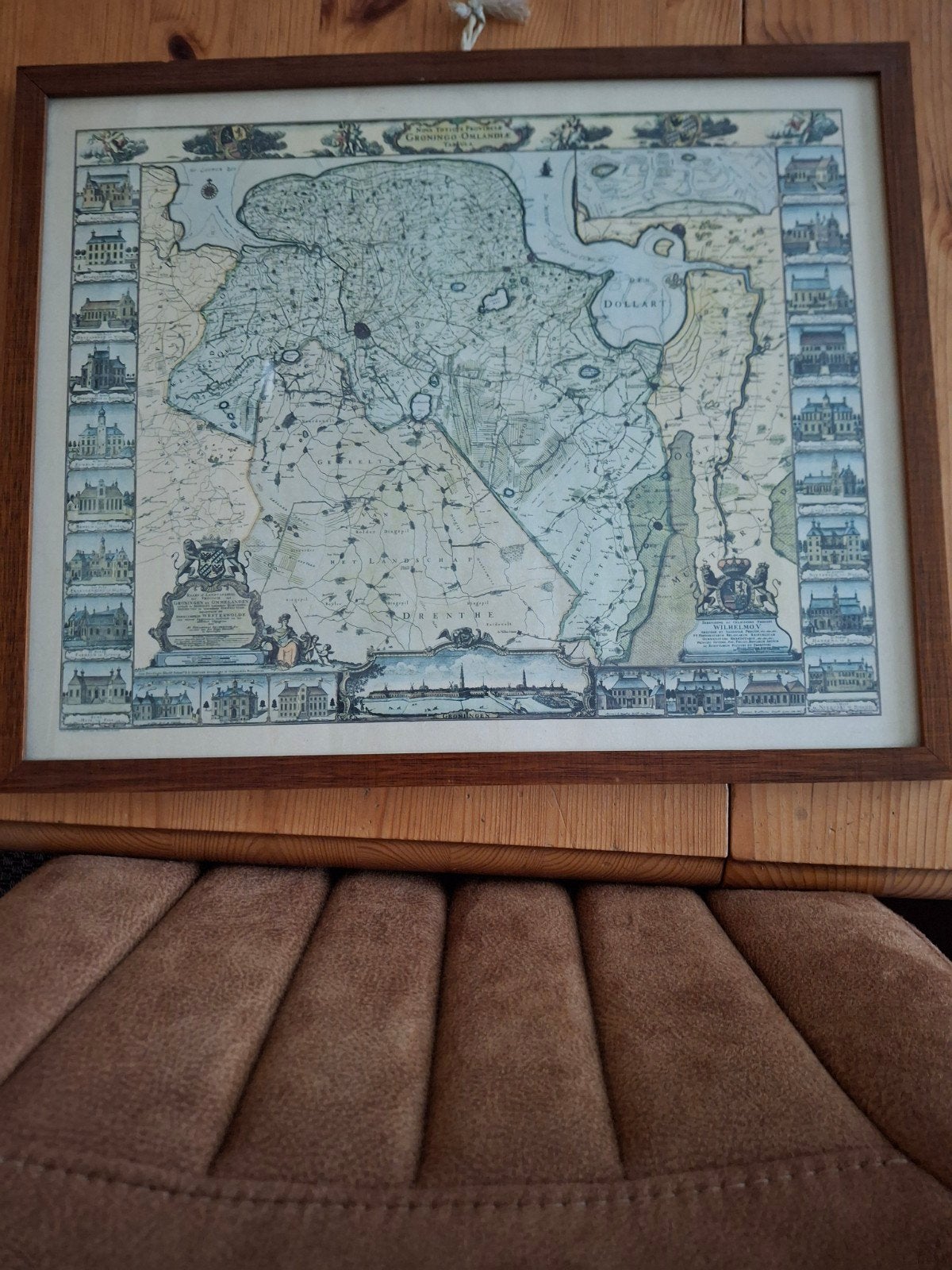 Landkaart Groningen, Ophalen, Voor 1800, Nederland, Landkaart