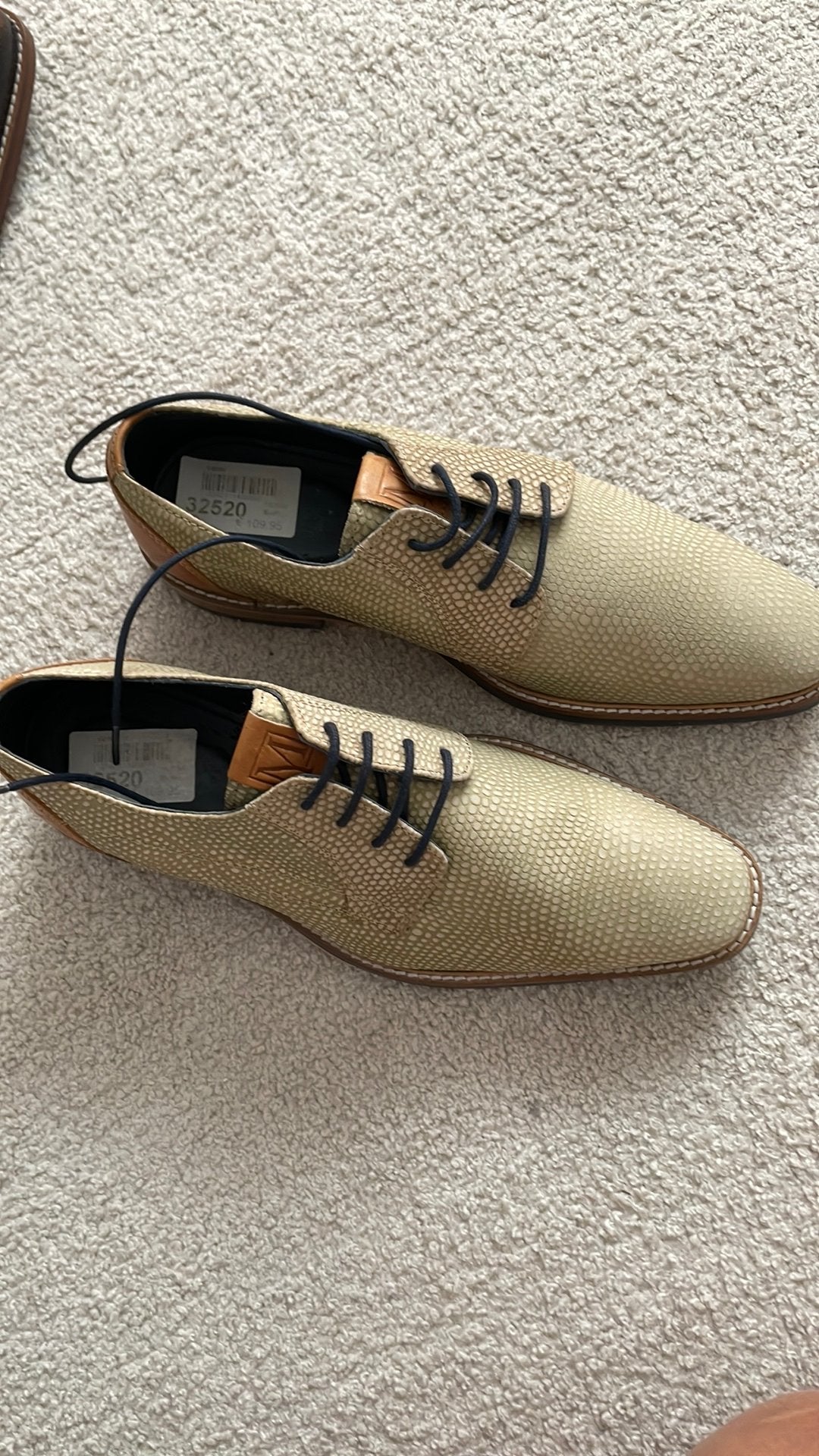 Nieuwe zand kleur leren heren schoenen mt 40 van muiti, Kleding | Heren, Schoenen, Ophalen of Verzenden, Nieuw, Overige kleuren