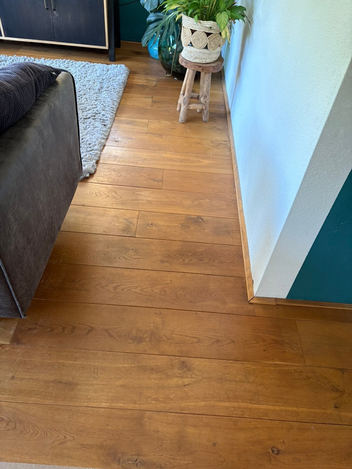 Massief (frans) eiken vloer 22+m2, Ophalen, Gebruikt, Vloerdelen of -planken, 10 m² of meer
