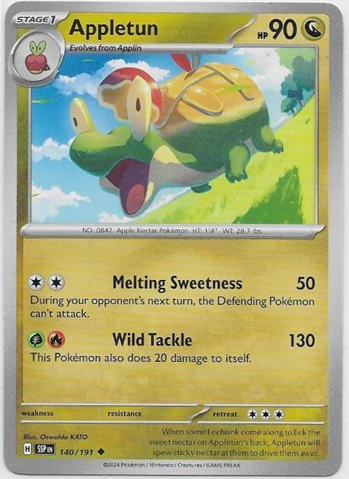Surging Sparks,  Appletun [uncommon] 140/191, Verzenden, Nieuw, Losse kaart