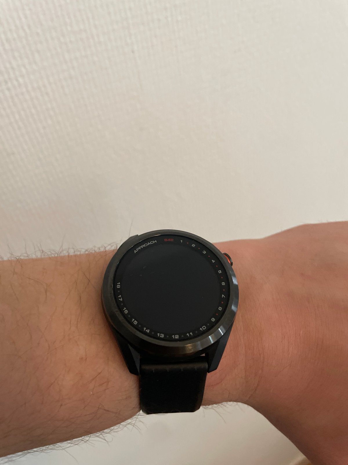 Garmin Approach S42 GPS Golfhorloge Zwart, Zwart, Ophalen of Verzenden, Zo goed als nieuw, Waterdicht