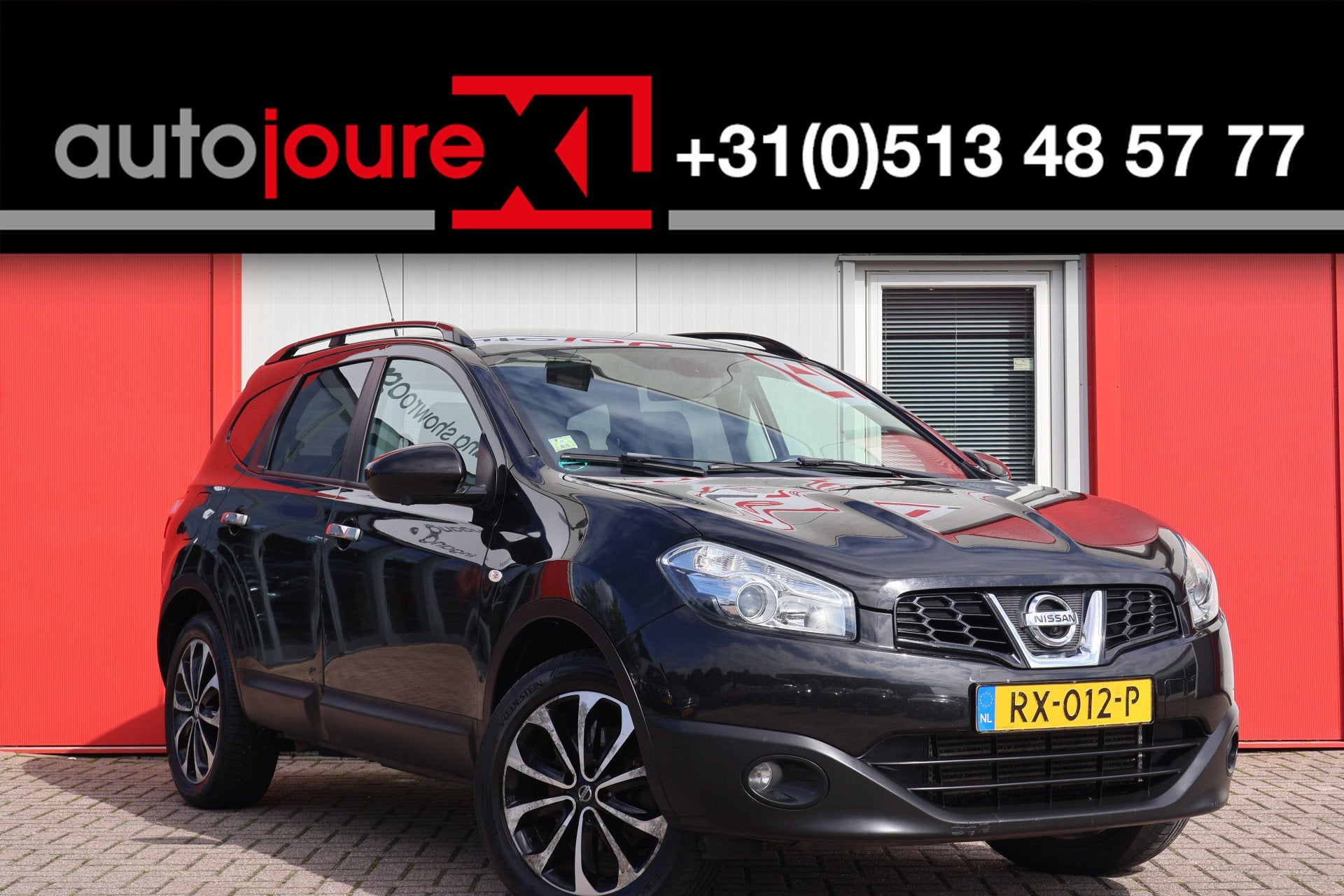 Nissan QASHQAI+2 1.6 dCi 360 (bj 2014), Auto's, Euro 5, Stof, Gebruikt, Zwart