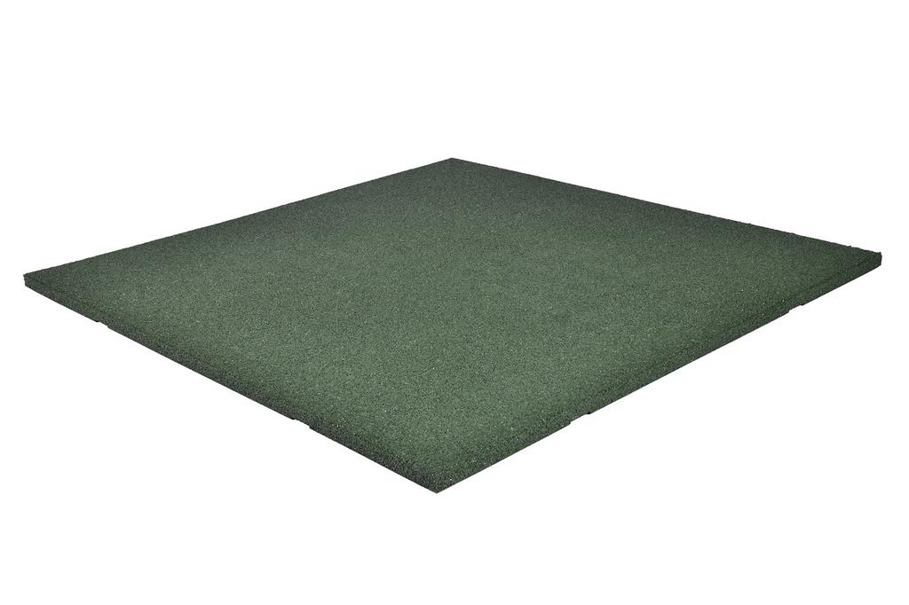 Foto 2 van Groene Rubber Tegels 100 x 100 x 2.5cm €21.45,- per m2!