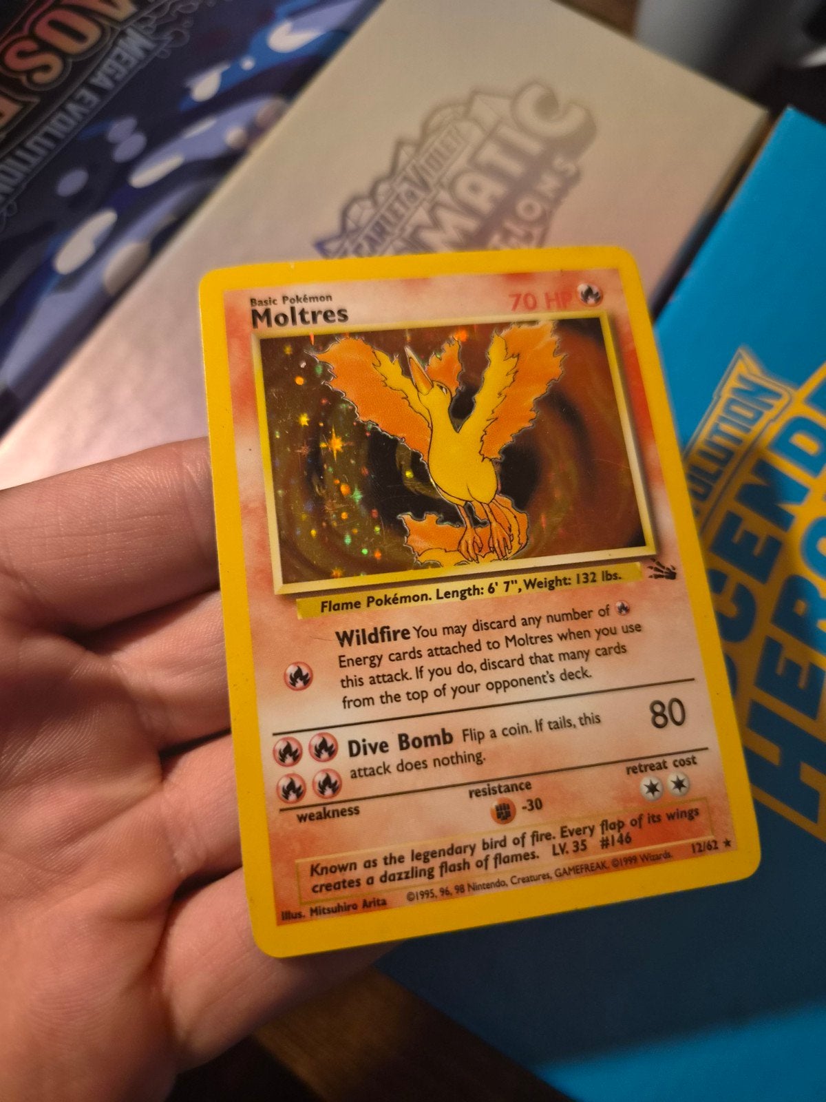 holo moltres fossil, Ophalen of Verzenden, Zo goed als nieuw