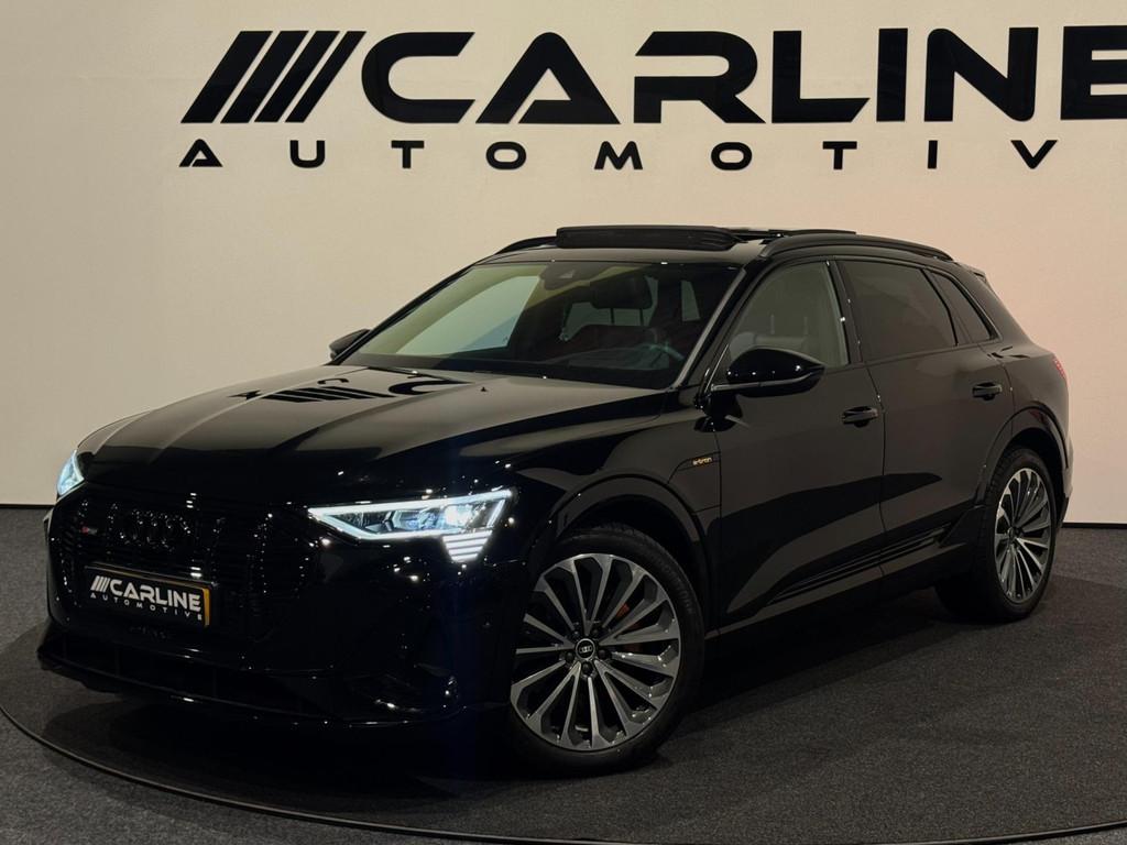 Audi E-tron 50 quattro edition 71 kWh 3XS-LINE PANORAMA VIRT, Auto's, Audi, Zwart, 71 kWh, Zwart, Vierwielaandrijving