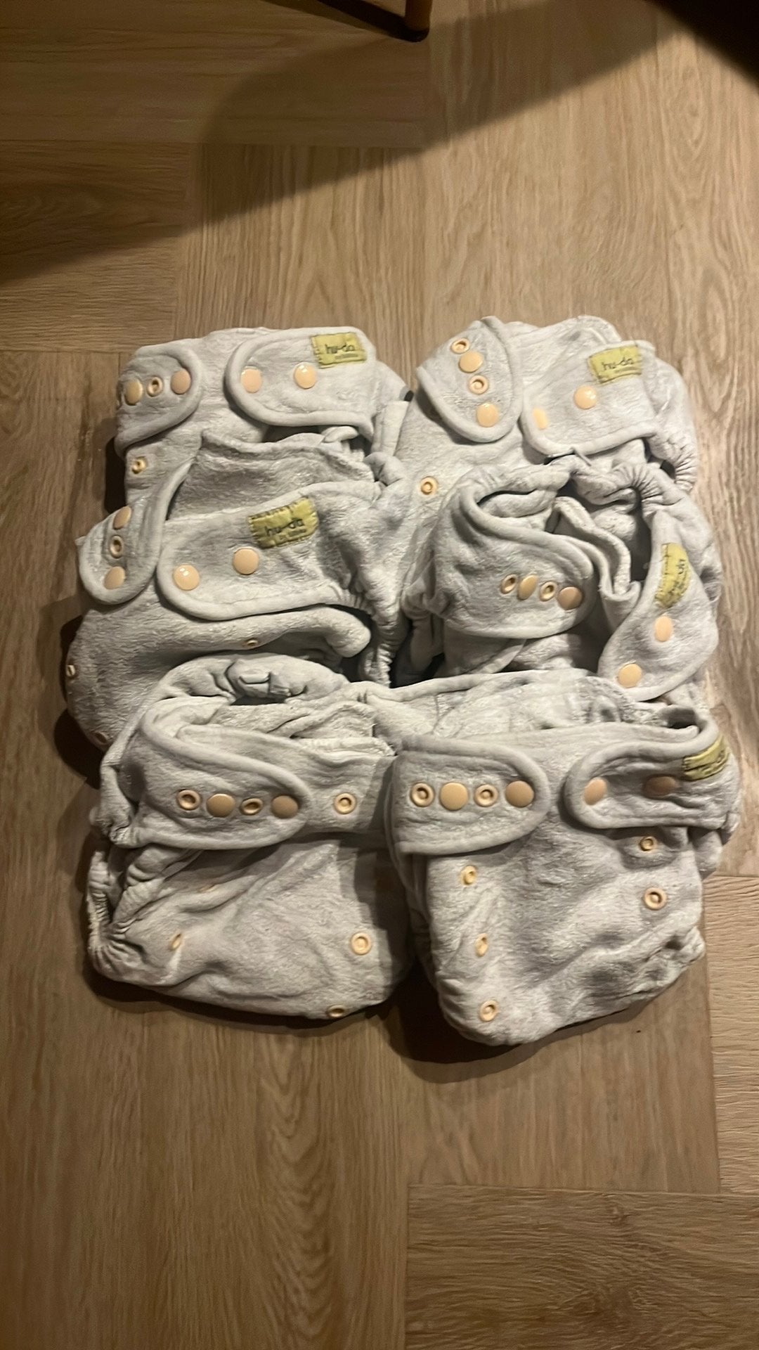 6 HUDA voorgevormde wasbare luier, Ophalen of Verzenden, Zo goed als nieuw, Jongetje of Meisje