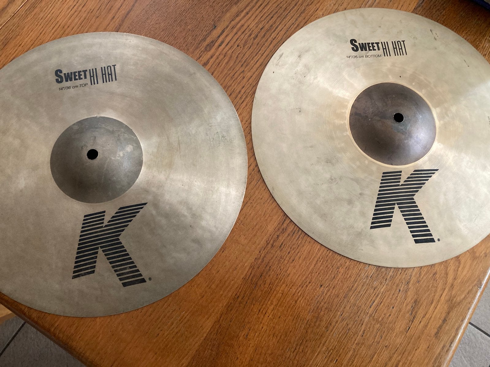 Zildjian K Sweet 14” hi hat / hi-hat / hihat, Ophalen of Verzenden, Gebruikt, Overige soorten