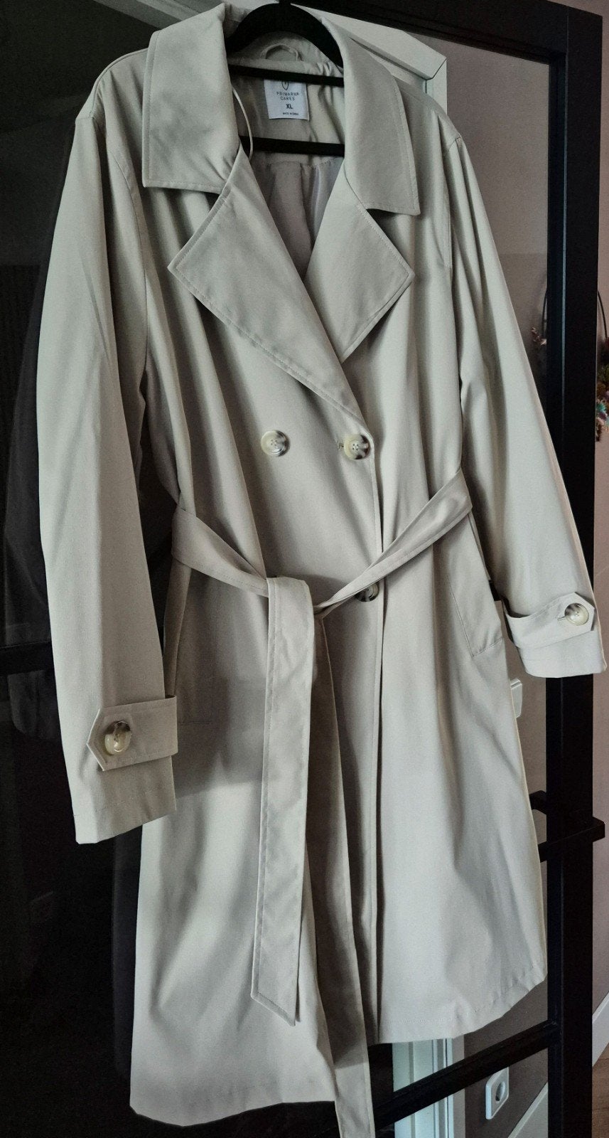 Zomerjas trenchcoat beige NIEUW XL jas, Ophalen, Nieuw, Beige