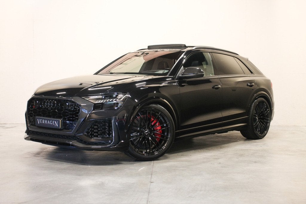 Audi RSQ8 4.0 TFSI Quattro 600pk Carbon B&O Keramisch Pano M, Auto's, Audi, Gebruikt, LED verlichting, 600 pk, Zwart