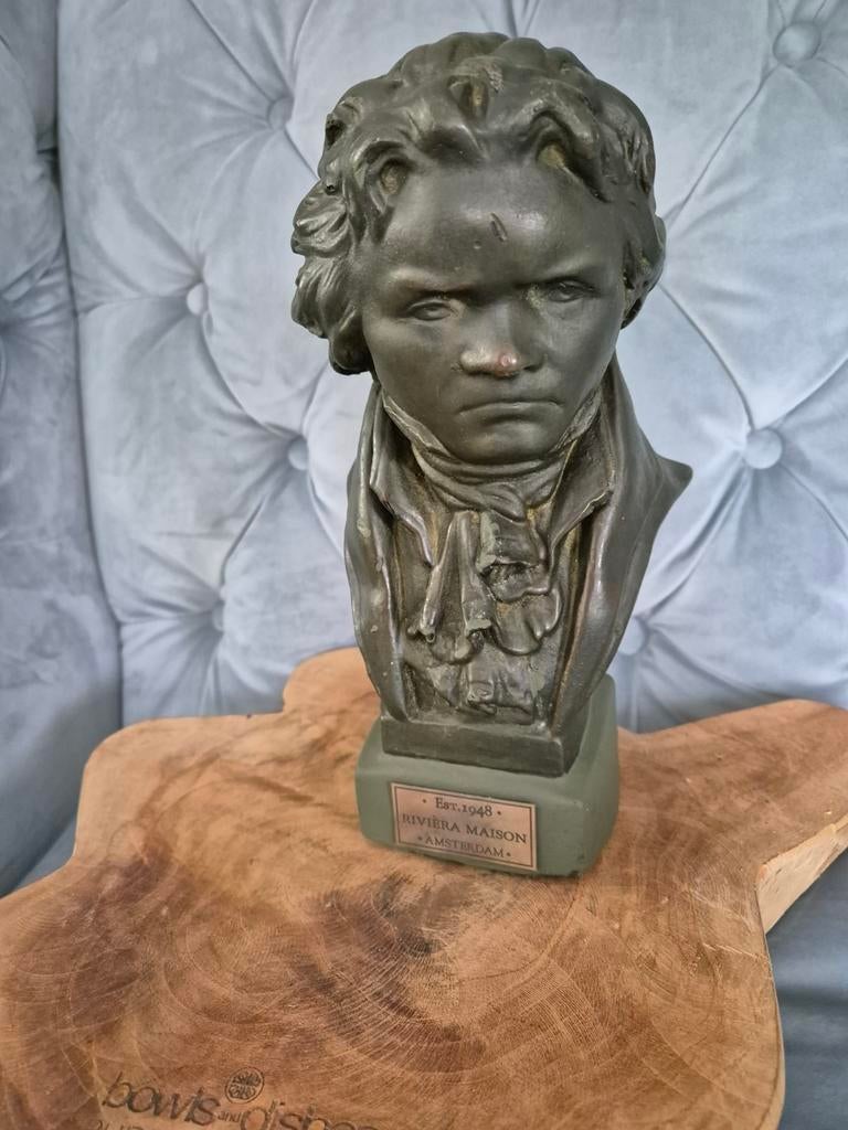 Beeld buste Beethoven, Antiek en Kunst, Verzenden