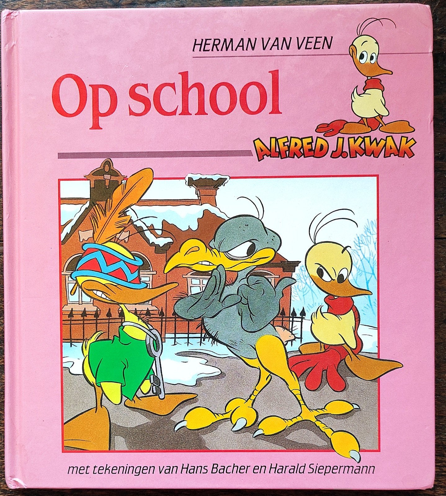 Op school, Alfred Jodocus Kwak, Herman van Veen., Fictie algemeen, Ophalen of Verzenden, Herman van Veen, Zo goed als nieuw