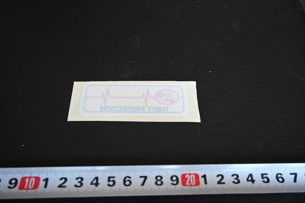 sticker raamsticker theft protection *, Ophalen of Verzenden, Zo goed als nieuw