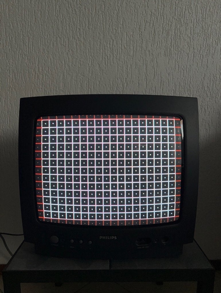 Philips 14 inch CRT televisie, Ophalen, Gebruikt, 40 tot 60 cm, Philips