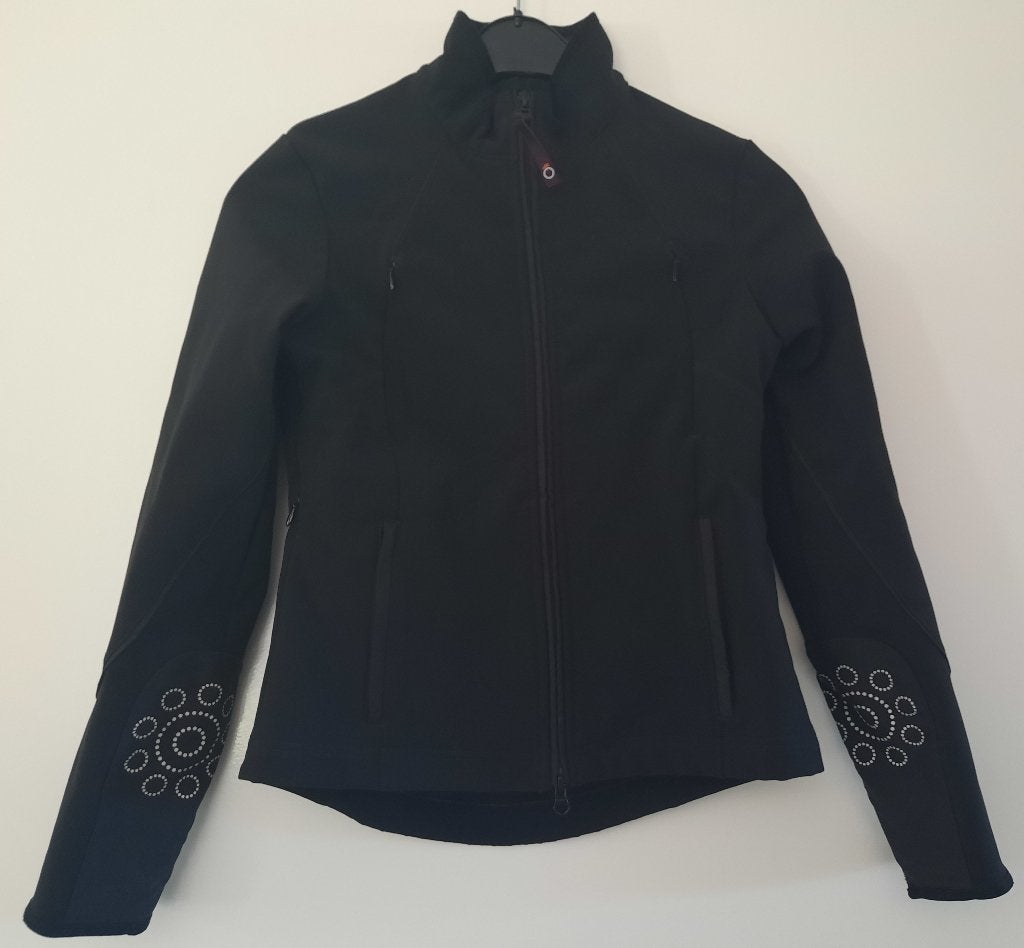 Fouganza softshell jasje/vest zwart 32/34 ZGAN (label 36), Dieren en Toebehoren, Paardrijkleding, Dressuur, Ophalen of Verzenden