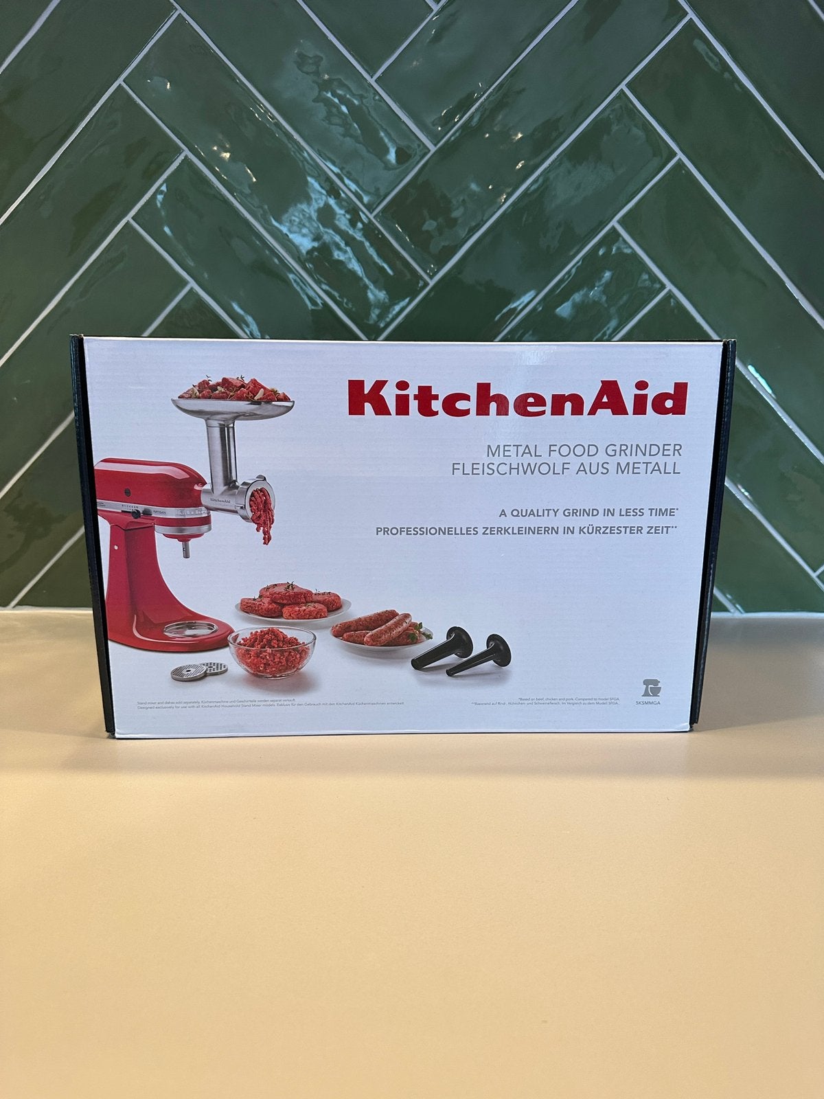 Kitchenaid gehaktmolen vleesmolen nieuw in de doos, 4 liter of meer, Ophalen of Verzenden, Zo goed als nieuw, 3 snelheden of meer