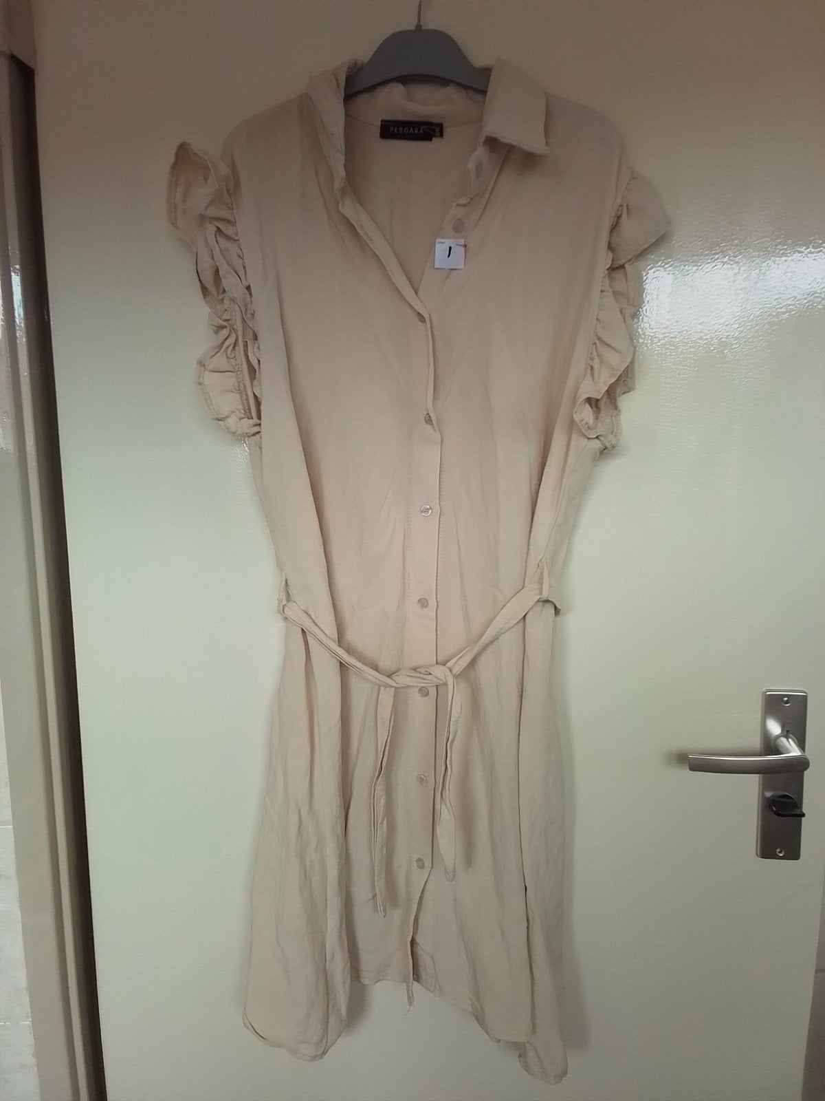 1 Beige jurk van Pescara  maat L, Kleding | Dames, Ophalen of Verzenden, Zo goed als nieuw, Beige