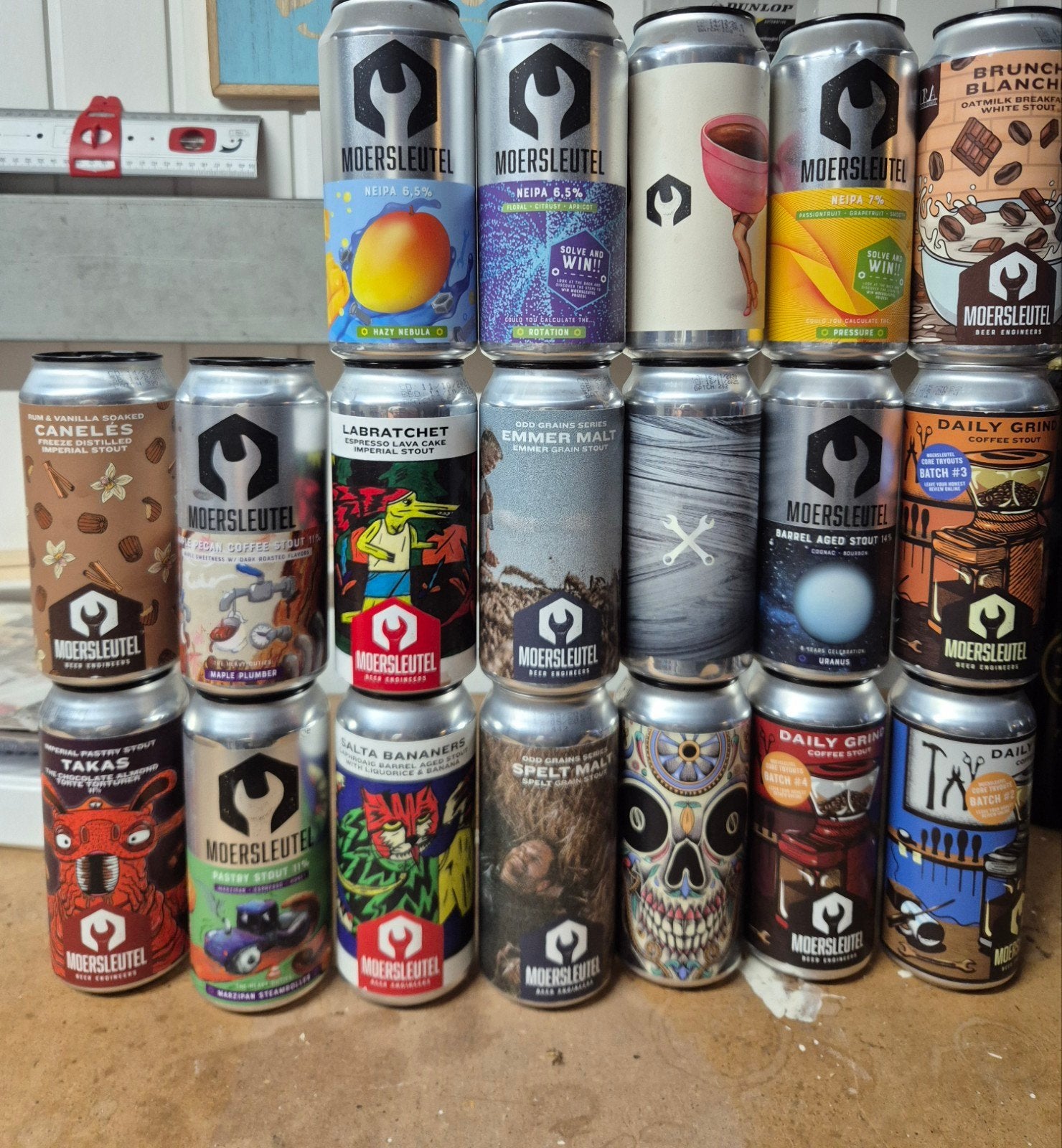 Diverse oudere Moersleutel bieren te koop, Ophalen of Verzenden, Nieuw, Flesje(s), Overige merken