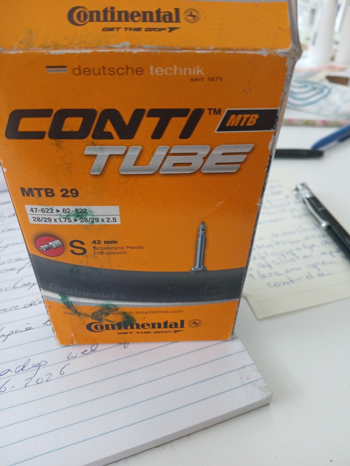 Continental MTB 29 Binnenband met Schwalbe bandenlichters, Ophalen of Verzenden