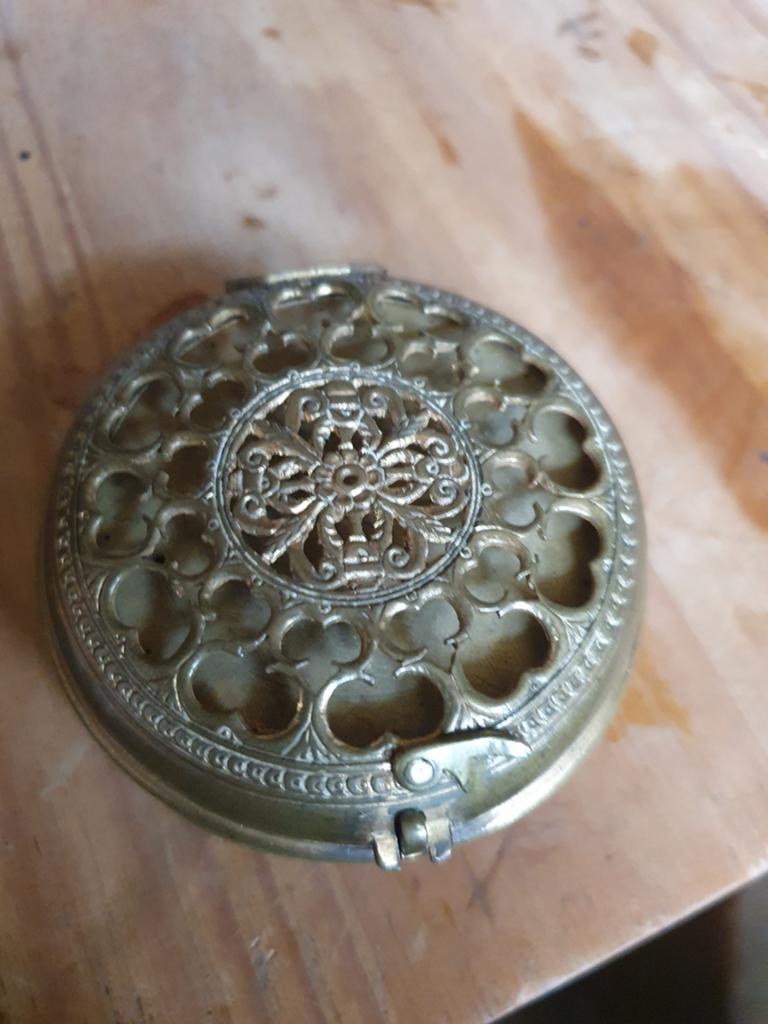 Horloge kast van messing, Ophalen of Verzenden