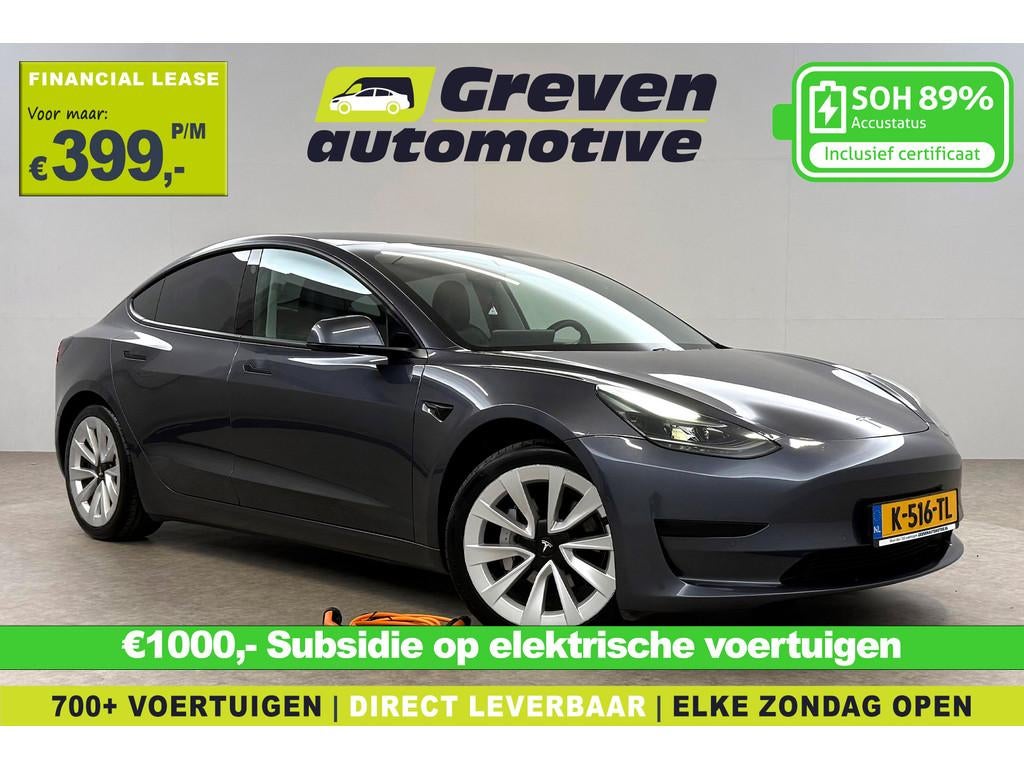 Tesla Model 3 Standard RWD Plus 60 kWh | Autopilot | Snellad, Auto's, Tesla, Bedrijf, Te koop, Model 3, ABS, Achteruitrijcamera