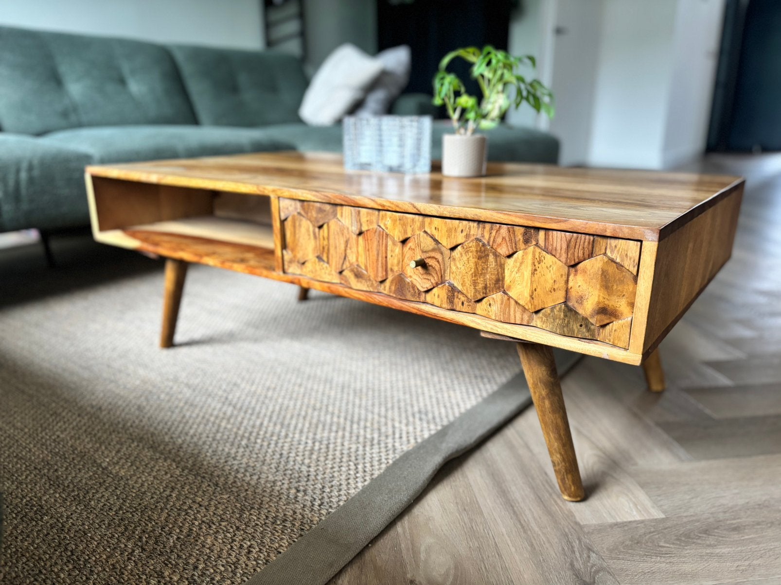 Salontafel Mystic Living 110cmx60cm - Ventura Design, Huis en Inrichting, Tafels | Salontafels, Ophalen, 100 tot 150 cm, Zo goed als nieuw
