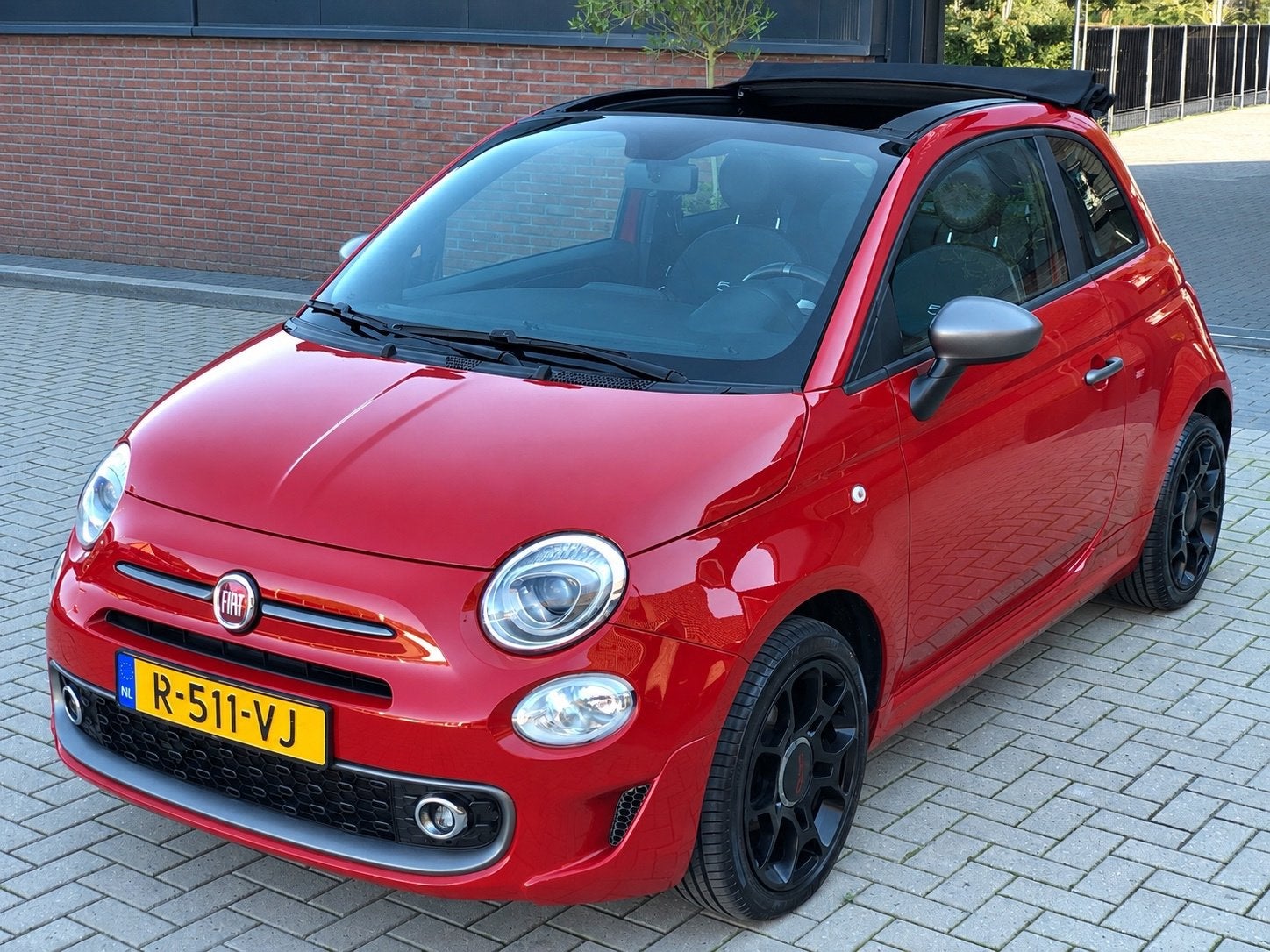 Fiat 500 C 1.2 S automaat NIEUWSTAAT XENON LED CRUISE LEER P, Gebruikt, 4 cilinders, Leder, Bedrijf