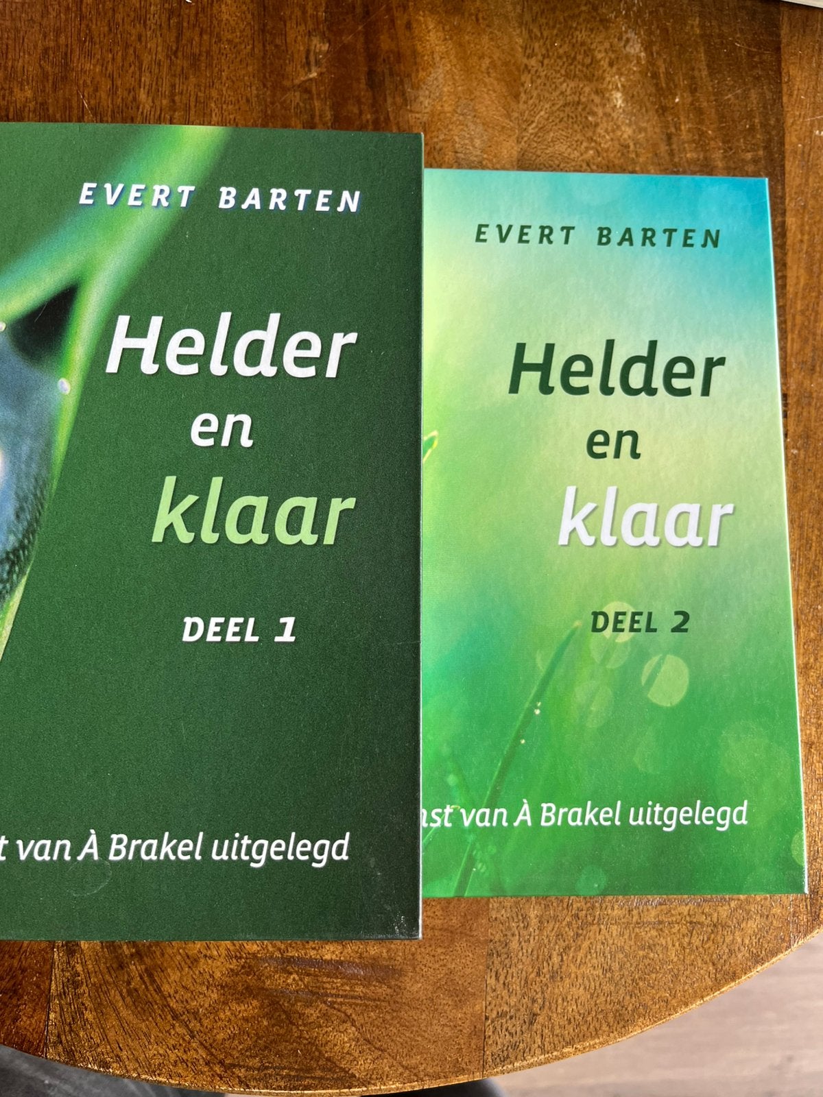 Evert Barten - Helder en klaar deel 1 & 2, Boeken, Ophalen of Verzenden, Gelezen