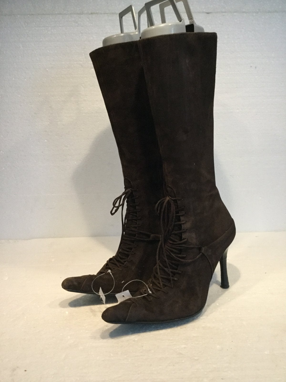Erregi vero cuoio design hoge dames laarzen met hoge hak 38, Ophalen of Verzenden, Bruin, Hoge laarzen