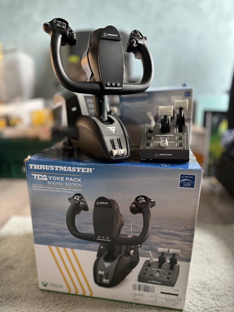 Thrustmaster TCA Yoke Pack Boeing Edition (PC / Xbox), Computers en Software, Ophalen of Verzenden, Zo goed als nieuw, Thustmaster