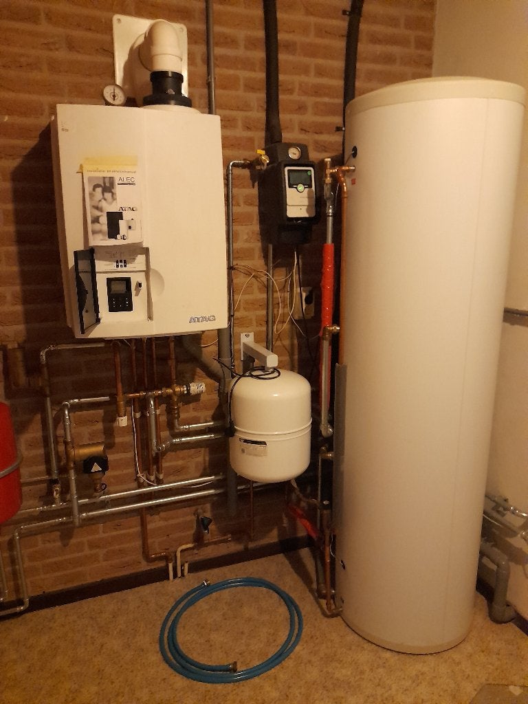 Atag E264ECAlec systeem incl 200L zonneboiler 4350 branduren, Ophalen, Gebruikt, Hoog rendement (Hr), Cv-ketel of Combi-ketel