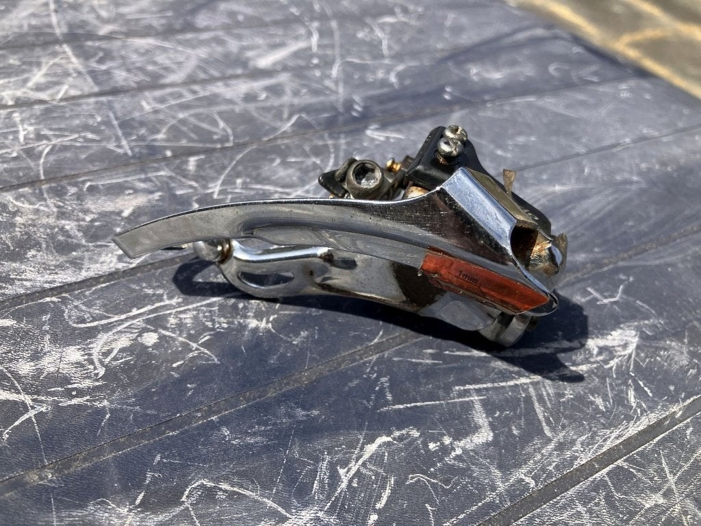 Shimano Alivio FD-MC18 voorderailleur, Gebruikt, Staal, Ophalen of Verzenden, Derailleur of Ketting
