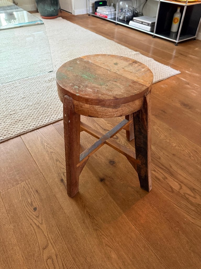 Houten kruk, Ophalen, Gebruikt, Hout