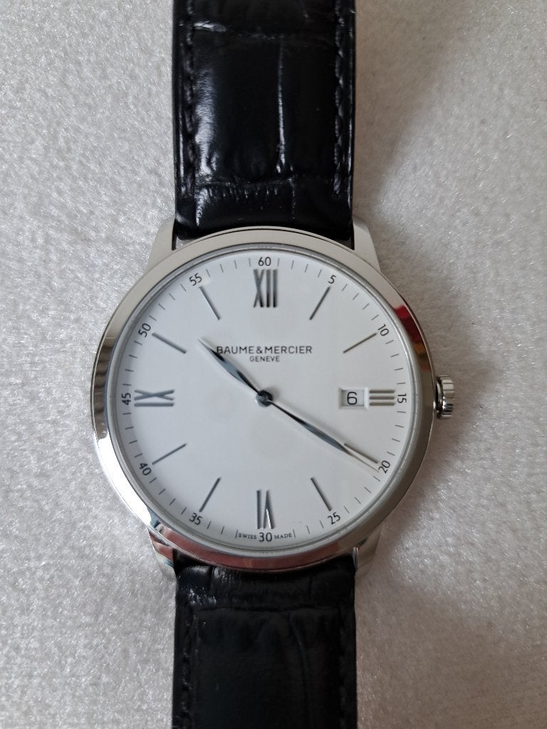 Baume & Mercier Classima MOA10323, Overige merken, Leer, Staal, Polshorloge