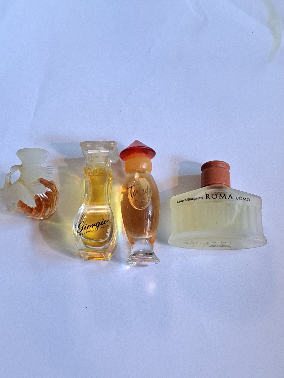 4 Miniatuur Parfum Flesjes - Collectie, Ophalen of Verzenden, Gebruikt