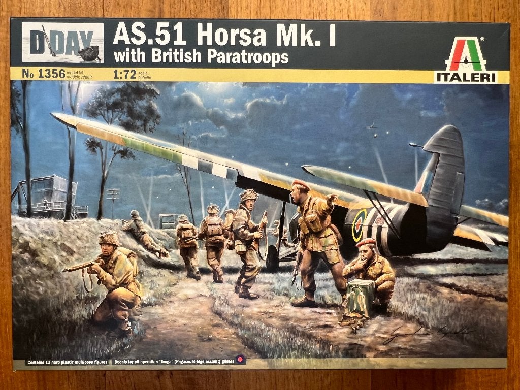 Italeri AS.51 Horsa Mk. I - British Paratroops 1:72 - 1356, Ophalen of Verzenden, Nieuw, 1:50 of kleiner, Diorama