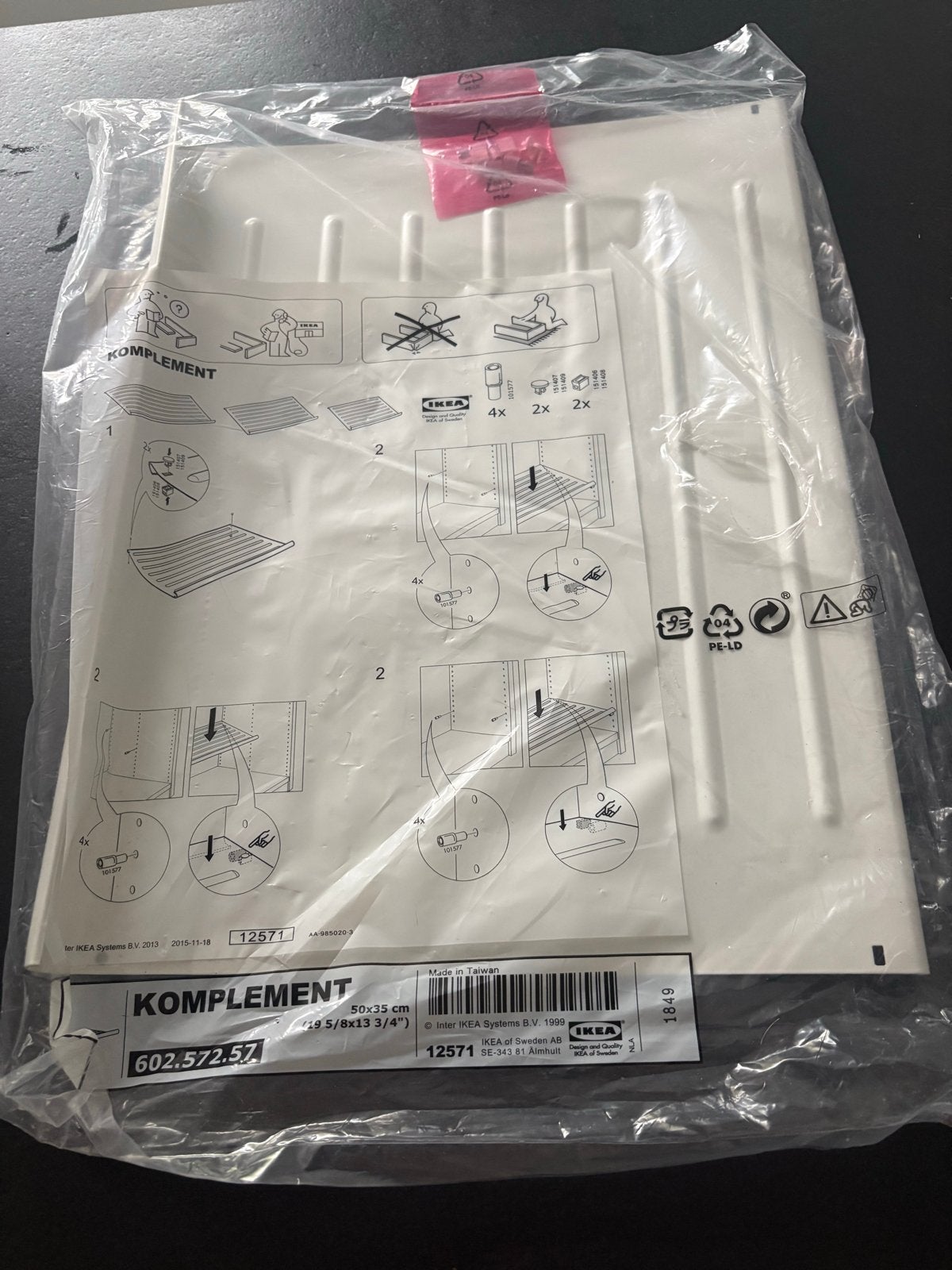 IKEA KOMPLEMENT schoenenplank50x35 cm - Nieuw, Ophalen, Nieuw