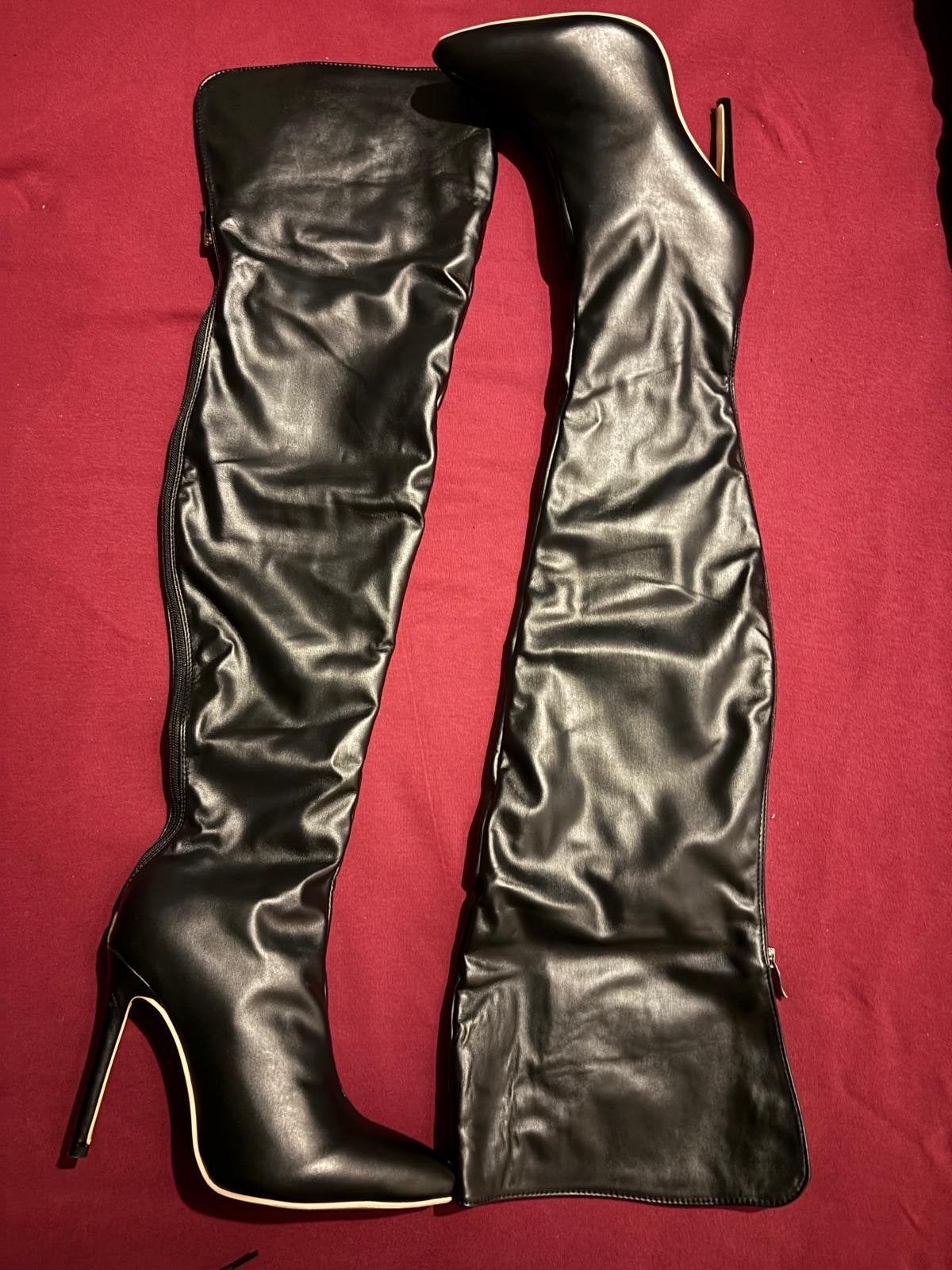 Zwarte overkneelaarzen maat 39, Kleding | Dames, Hoge laarzen, Zwart, Nieuw, Ophalen of Verzenden