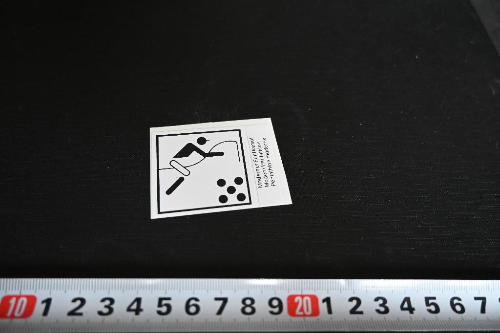 sticker Pictogram Paardrijden vijfkamp, Ophalen, Zo goed als nieuw