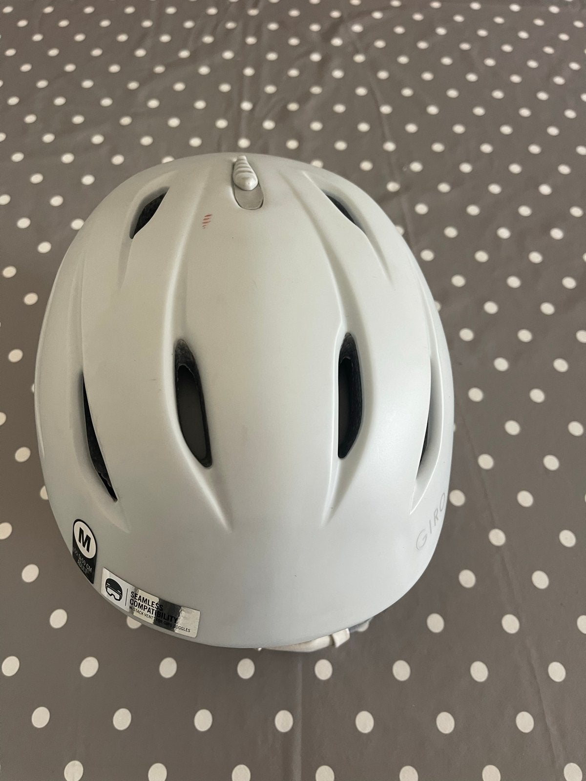 Giro skihelm wit maat M 55,5–59 cm, Overige merken, Gebruikt, Overige typen, Ophalen of Verzenden