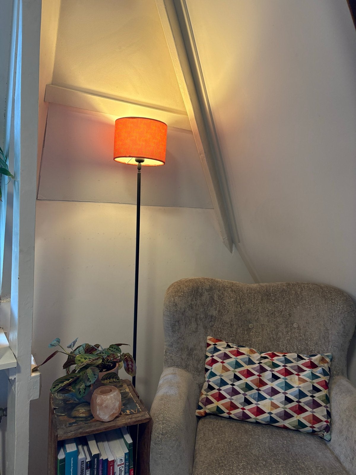 Staande lamp, Ophalen, Gebruikt, E27 (groot), Metaal