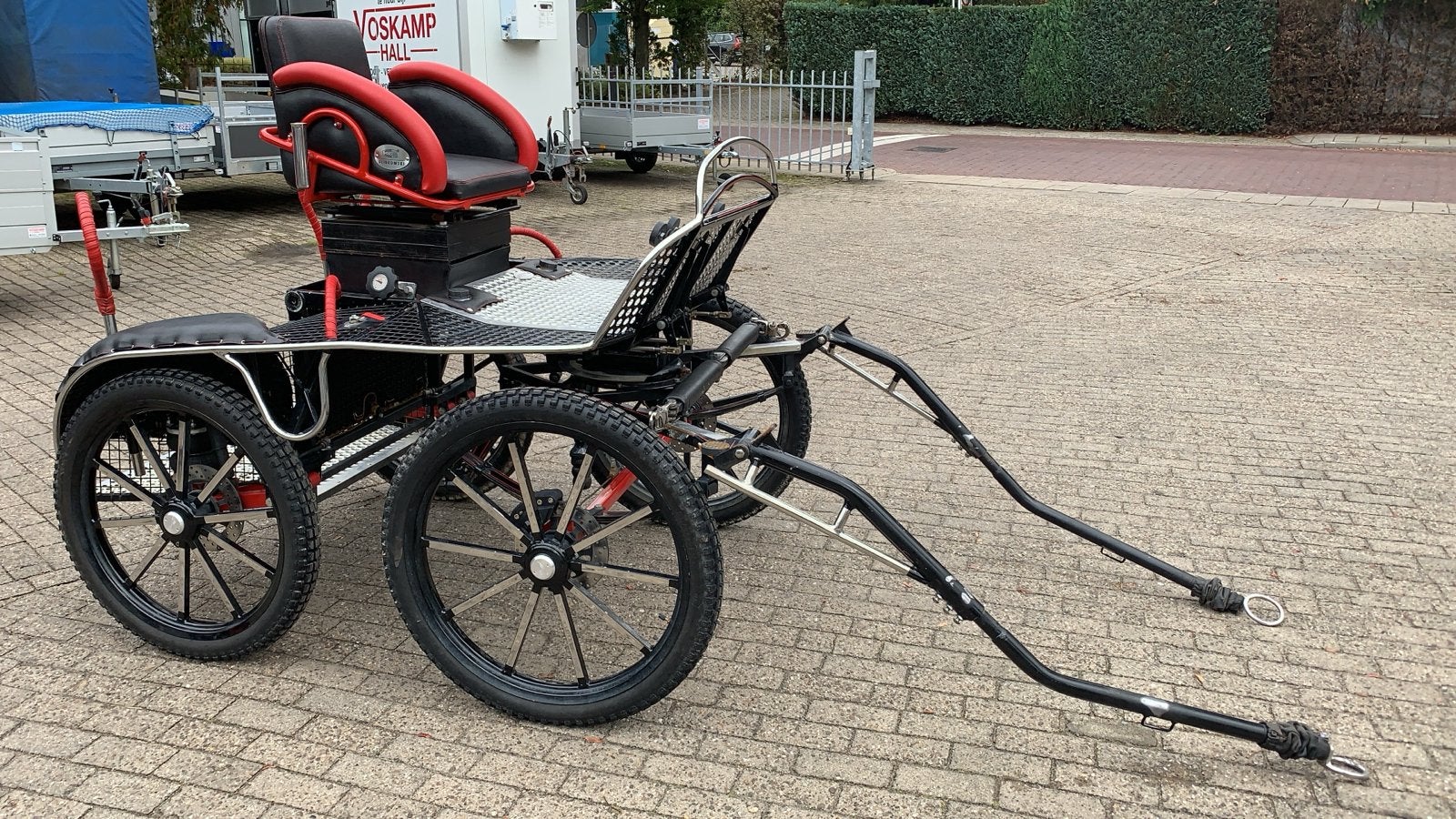Marathon enkelspan maat cob, Dieren en Toebehoren, Rijtuigen en Koetsen, Zo goed als nieuw, Marathonwagen, Paard