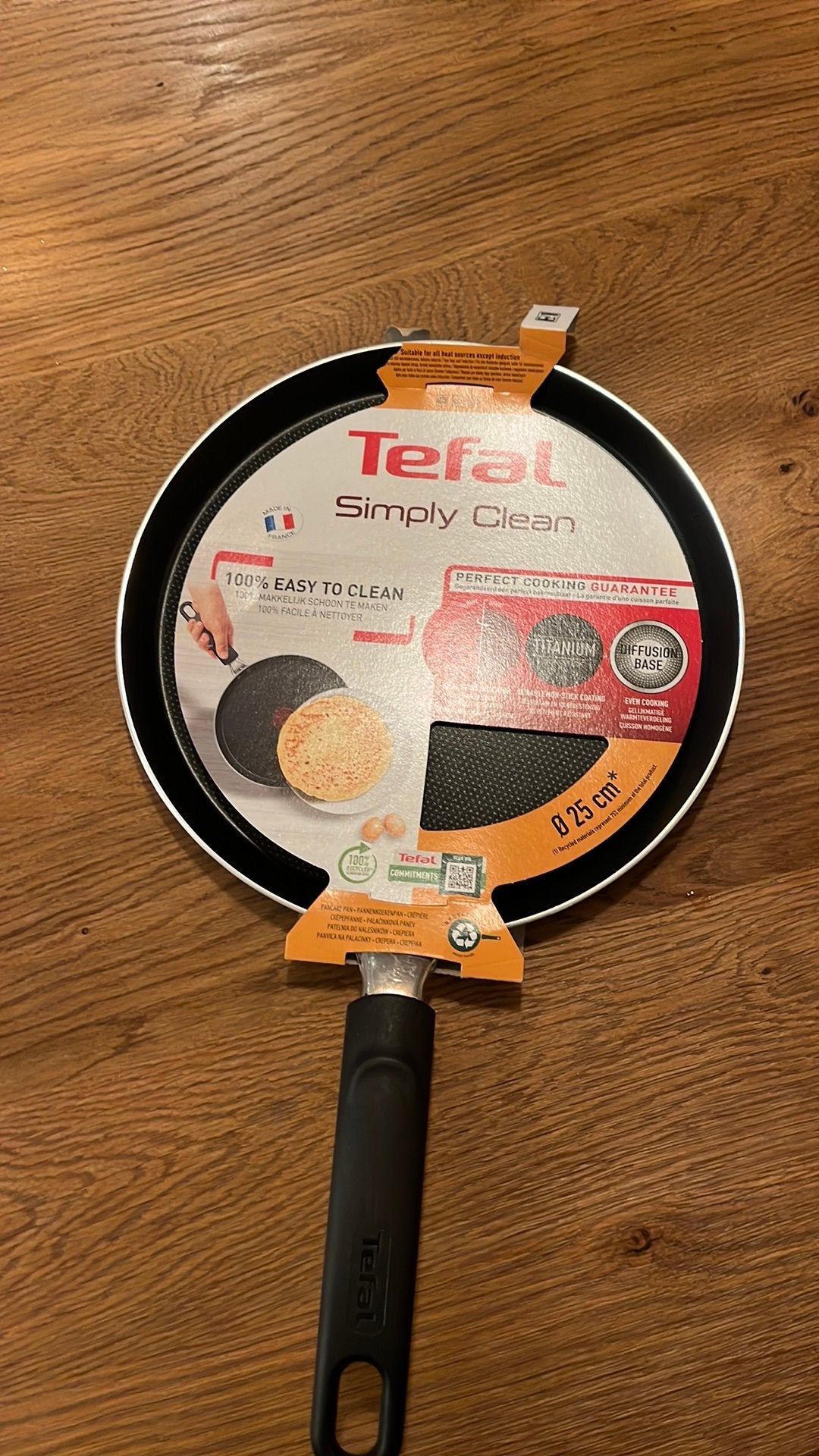 Tefal pannenkoeken pan, Ophalen, Zo goed als nieuw, Rvs