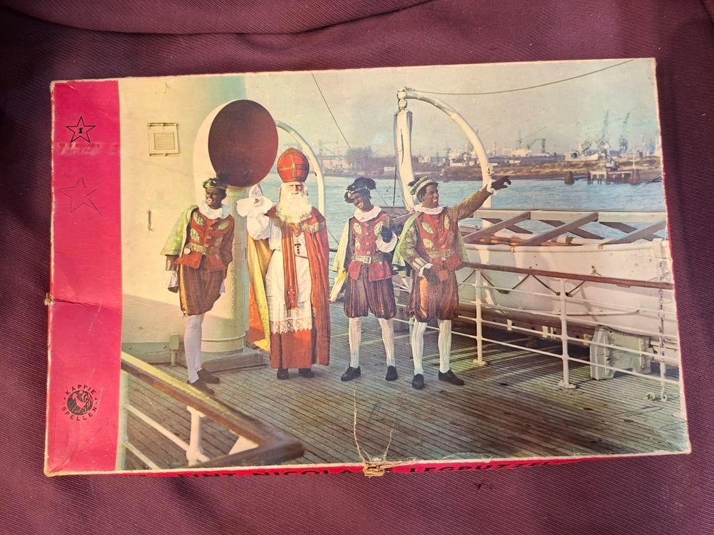 Vintage Sint Nicolaas legpuzzel 54 stukjes Kappie spellen, Verzamelen, Ophalen of Verzenden
