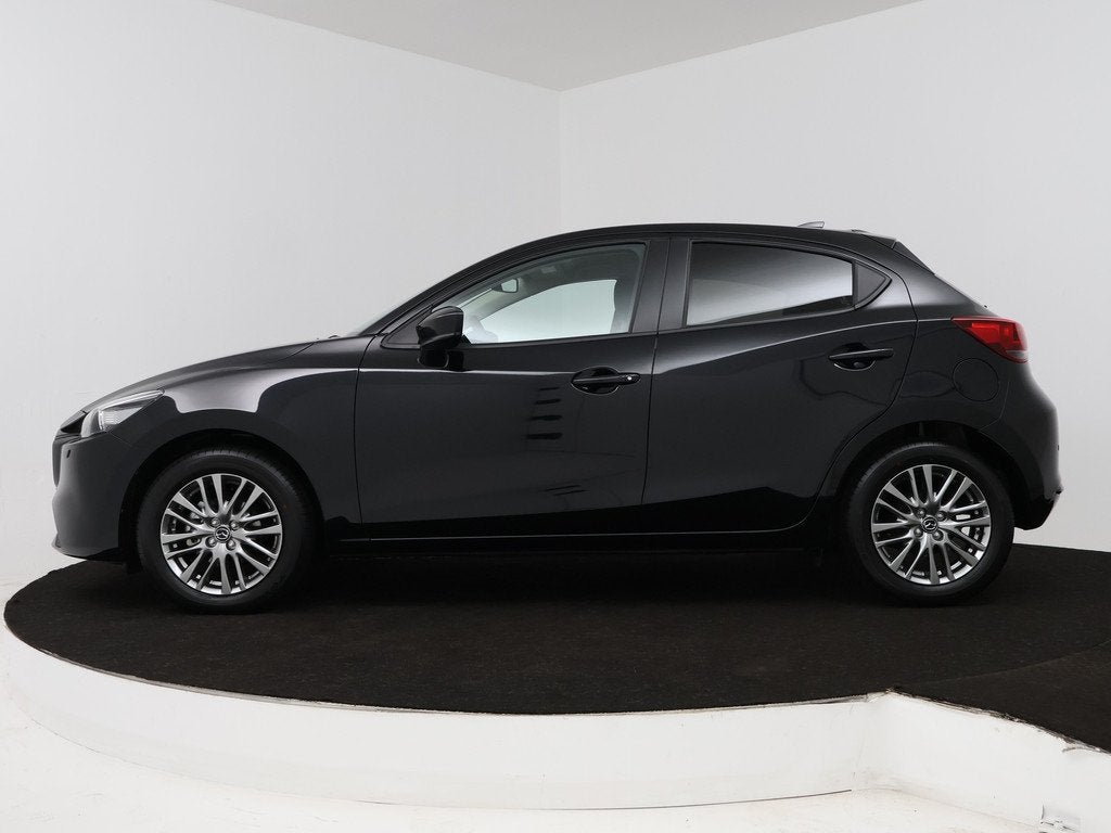 Mazda 2 1.5 e-SkyActiv-G 90 Exclusive-Line | Oa. Stuur en St, Auto's, Mazda, 12 maanden, Stof, 4 cilinders, Zwart