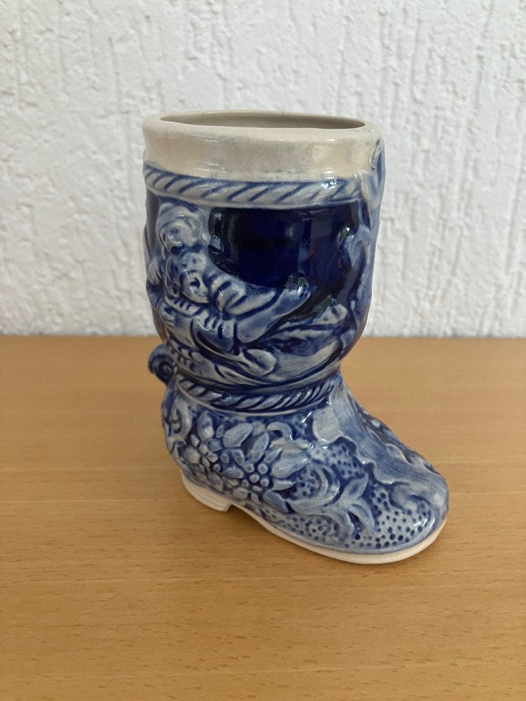 Decoratief Blauw Laarsje, Ophalen of Verzenden, Gebruikt, Blauw