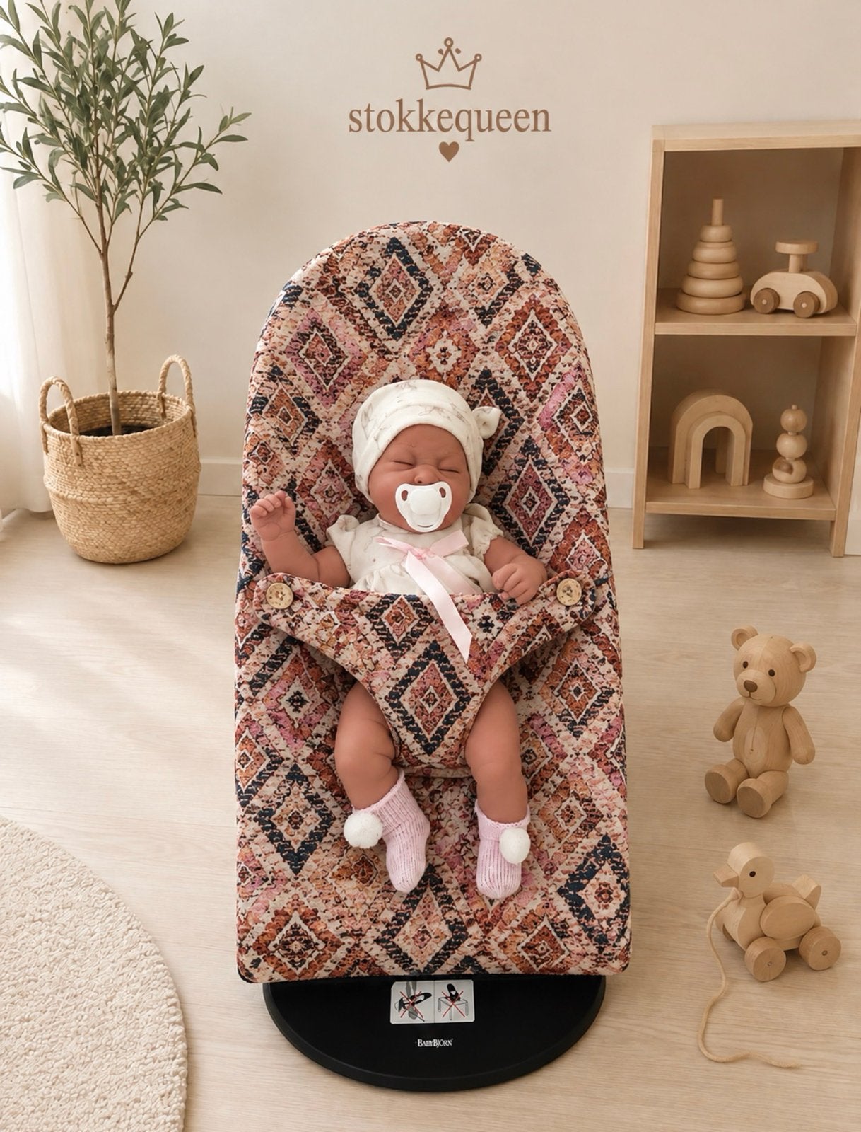 Handgemaakte hoes voor Babybjörn wipstoel - Nieuw design, Kinderen en Baby's, Ophalen of Verzenden, Nieuw, Wipstoel, Overige merken